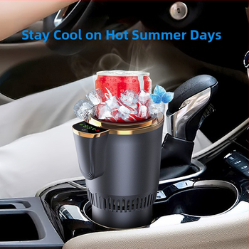 Auto chladič na horúce a studené nápoje s displejom, 5 L, 12V, 36W, -9°C až 60°C, Univerzálna kompatibilita