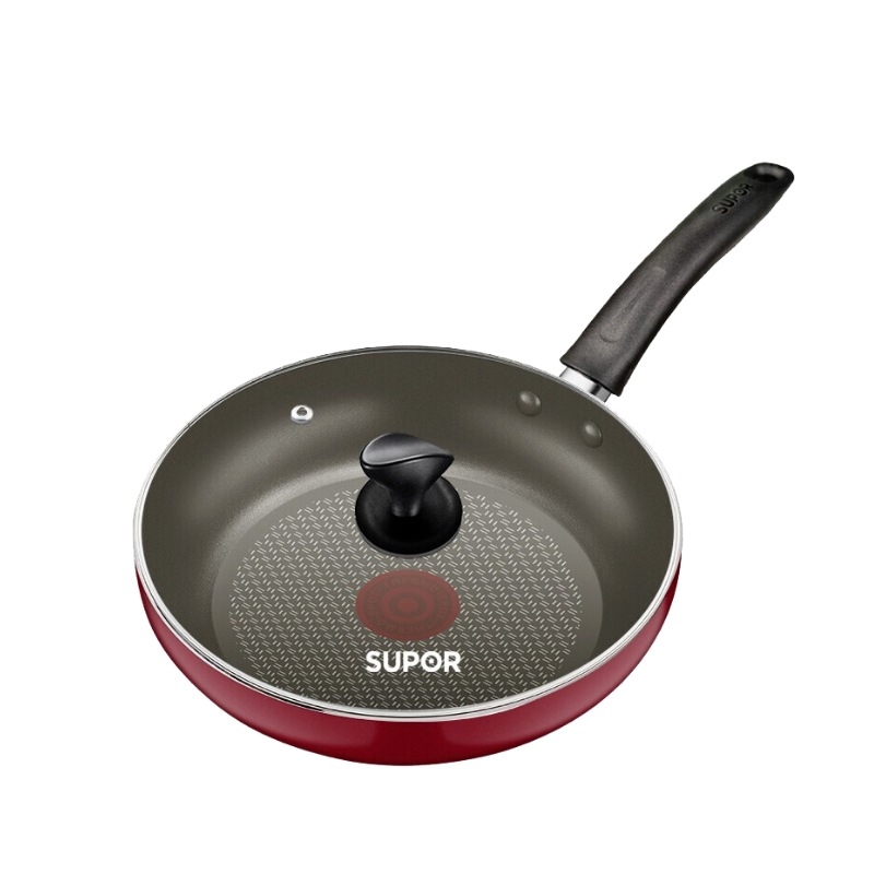 Supor Tiganj za prženje s ne‑ljepljivim premazom, aluminijska legura, manje isparenja, stakleni poklopac, model PJ26HA10