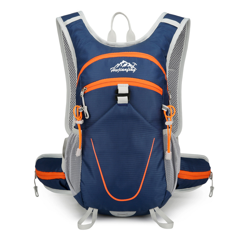 Лек походен ранец от найлон, водоустойчива материя, дишащи презрамки с въздушна подложка, унисекс, защита на гръбнака, подходящ за колоездене