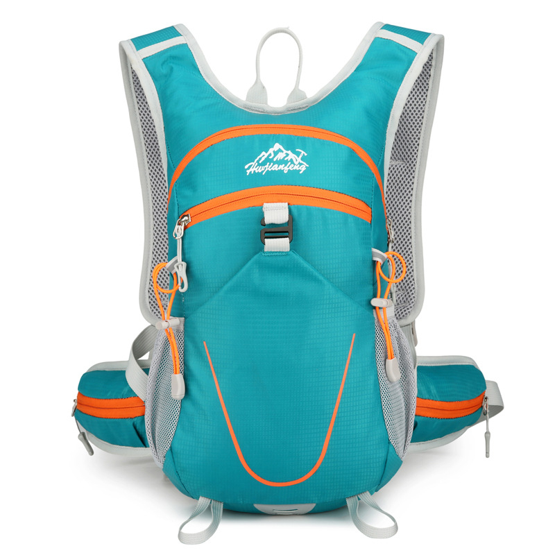 Лек походен ранец от найлон, водоустойчива материя, дишащи презрамки с въздушна подложка, унисекс, защита на гръбнака, подходящ за колоездене