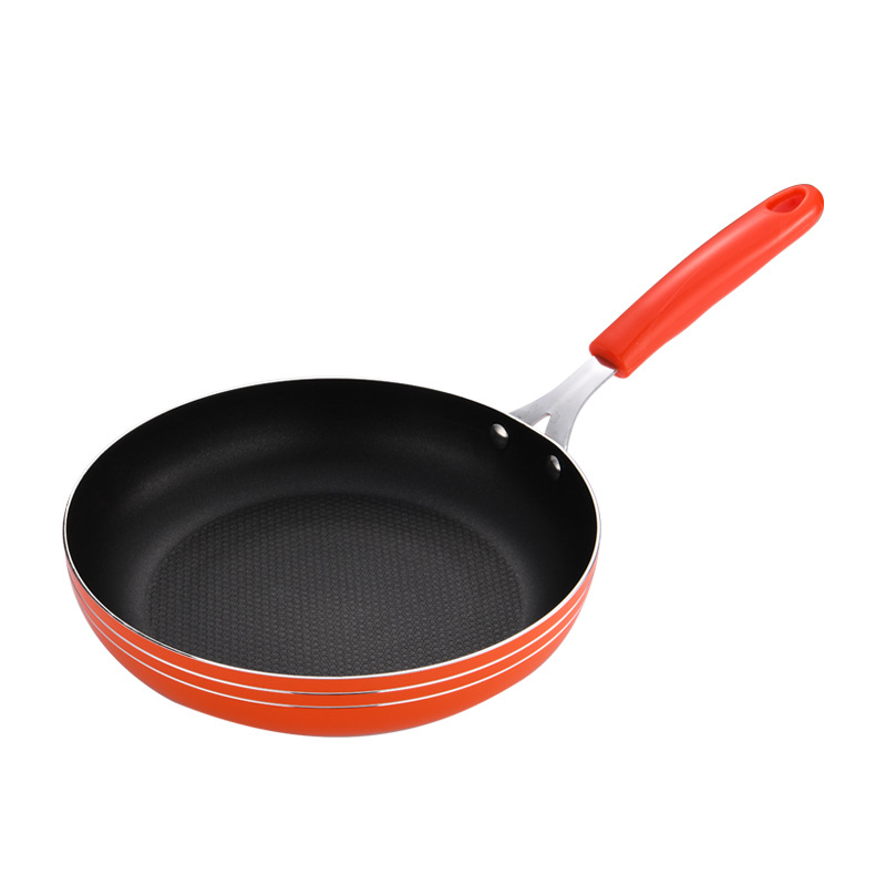 Wok tiganj od aluminijske legure, neprijanjajući premaz, dvostruko dno, baza od 201 nehrđajućeg čelika