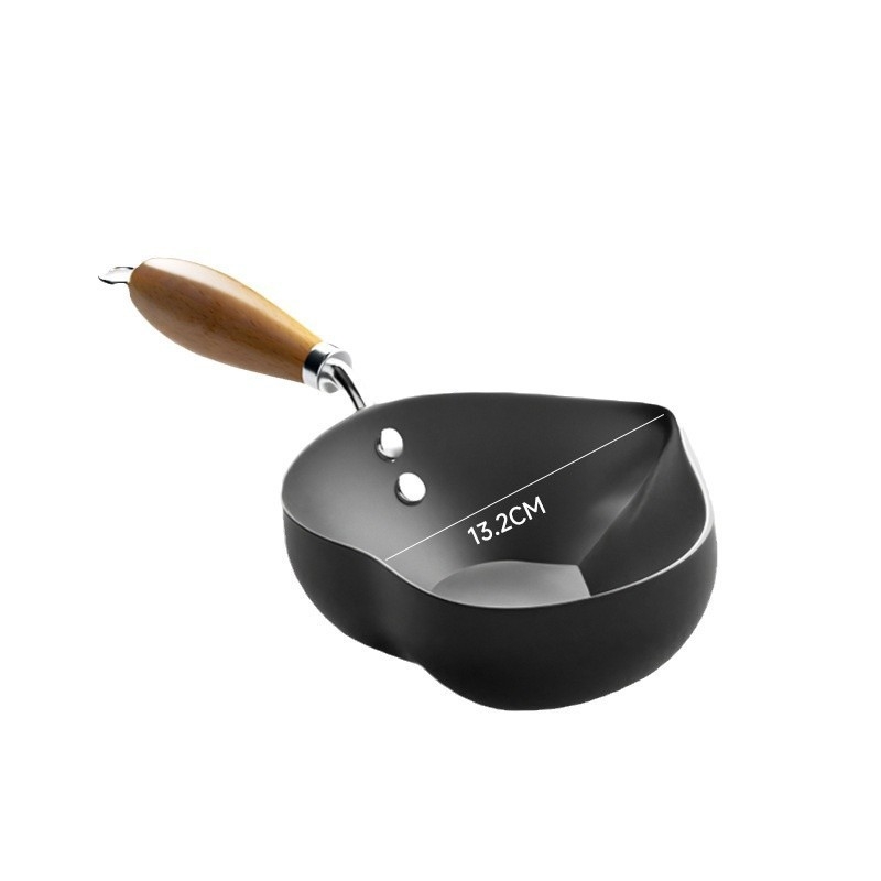 Tiganj za prženje / plosnati tiganj, rafinirano željezo, funkcija izljeva ulja, kompatibilan s indukcijskim pločama, dubina 5,5 cm, model pyg1-2