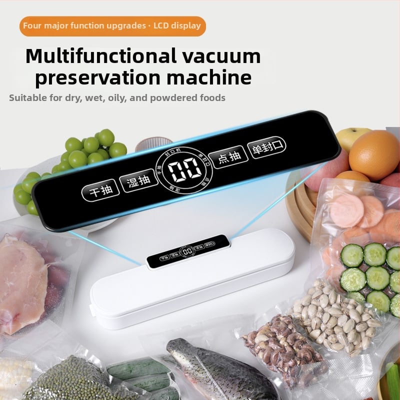 Vakuumski aparat za kućnu i poslovnu upotrebu – 100W, 220V, USB napajanje, ABS kućište, kapacitet ispod 500 ml, potpuno automatsko vakuumsko zapečaćivanje