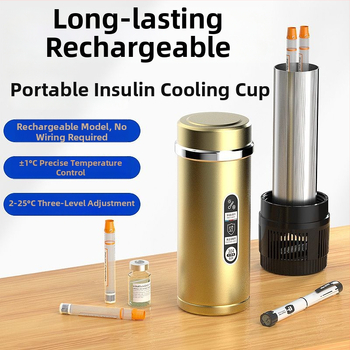 Prenosná schránka na inzulín a lieky s termoelektrickým chladením, 5 L kapacita, nabíjateľná