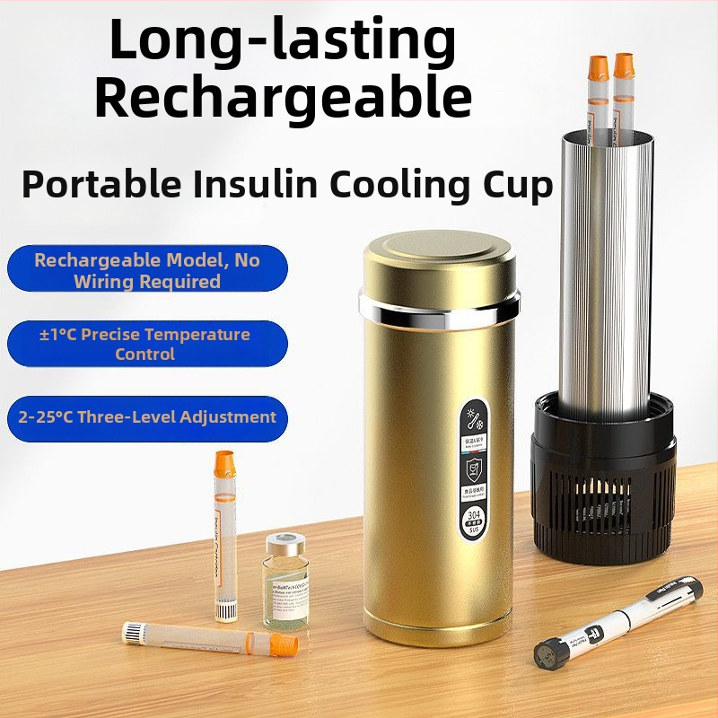 Prenosná schránka na inzulín a lieky s termoelektrickým chladením, 5 L kapacita, nabíjateľná