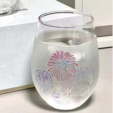 Тип: Шот чаша; Форма: яйцевидна; Материал: боросиликатно стъкло; Функция: промяна на цвета; Изработка: ръчно духано