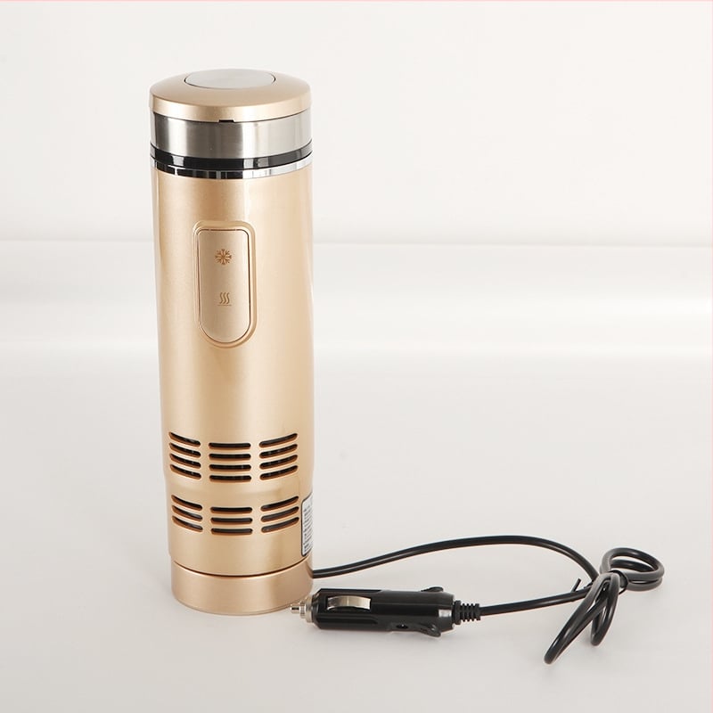 Κύπελλο αυτοκινήτου για ζεστά και κρύα ροφήματα, ανοξείδωτος χάλυβας, 50W, μοντέλο XW-SB-1901, ενσωματωμένη θέρμανση νερού