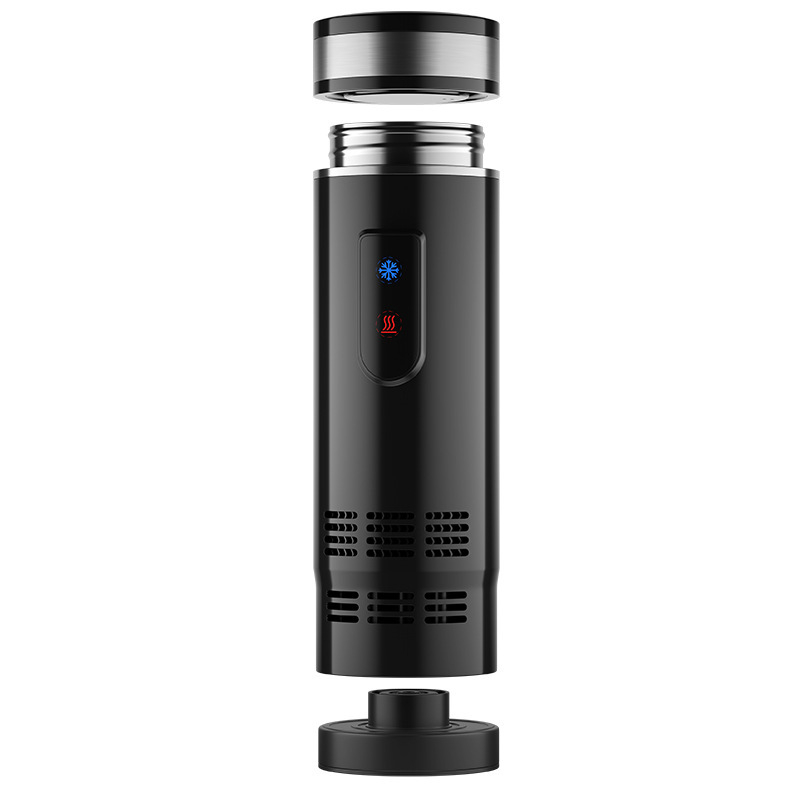 Κύπελλο αυτοκινήτου για ζεστά και κρύα ροφήματα, ανοξείδωτος χάλυβας, 50W, μοντέλο XW-SB-1901, ενσωματωμένη θέρμανση νερού