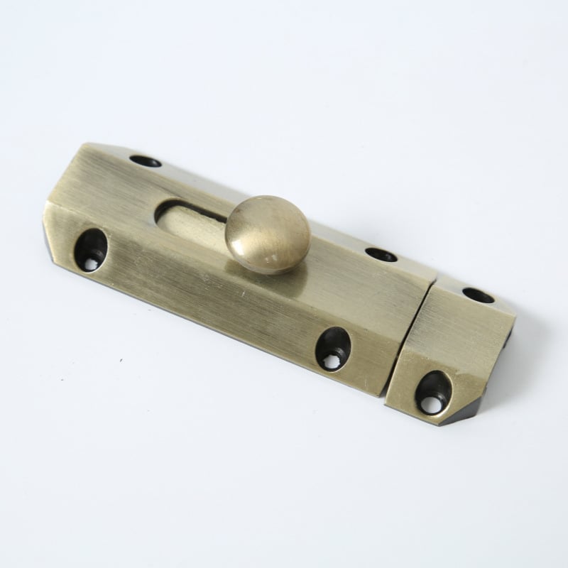 Ajtózár típus A, cinkötvözetből készült, tömör csap ajtókhoz és ablakokhoz, európai minimalist design, elektroplatált felület