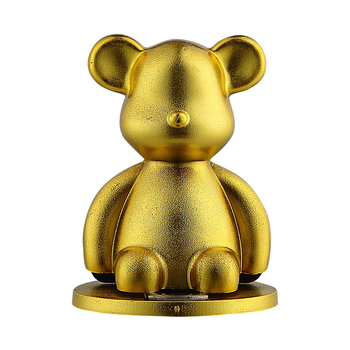 Mágneses ajtóstopper talajra rögzítve, fúrás nélkül, ABS, modell 01, matt felület és aranyozott bevonat, light luxury stílus