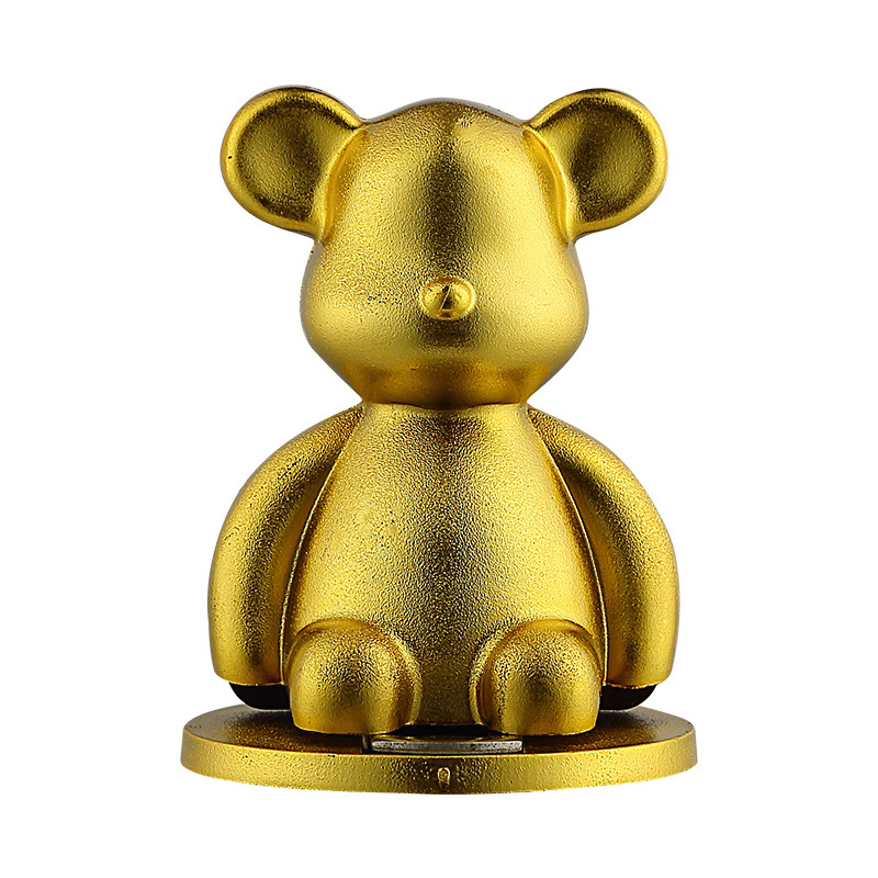 Mágneses ajtóstopper talajra rögzítve, fúrás nélkül, ABS, modell 01, matt felület és aranyozott bevonat, light luxury stílus