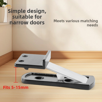 Very Narrow Door Suction – bez rupa podni magnetski zatvarač vrata za staklena vrata, cinkova zlitina, elektroplatiranje, skrivena konstrukcija, ručno upravljanje (CT-02)