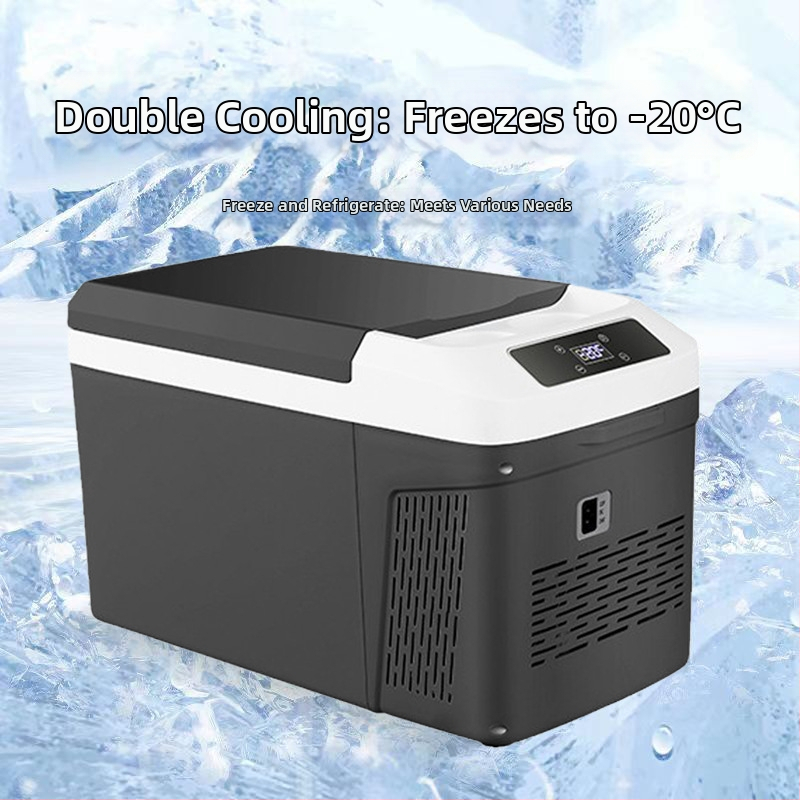 Ice King kompresorová chladička do auta, 12V/24V, dvojité použitie pre auto a domov, objem 11–15L, 40W, chladenie do -20°C