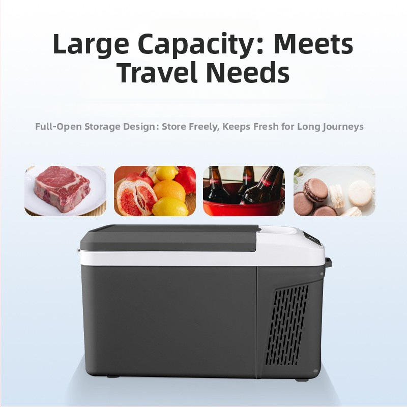 Ice King kompresorová chladička do auta, 12V/24V, dvojité použitie pre auto a domov, objem 11–15L, 40W, chladenie do -20°C