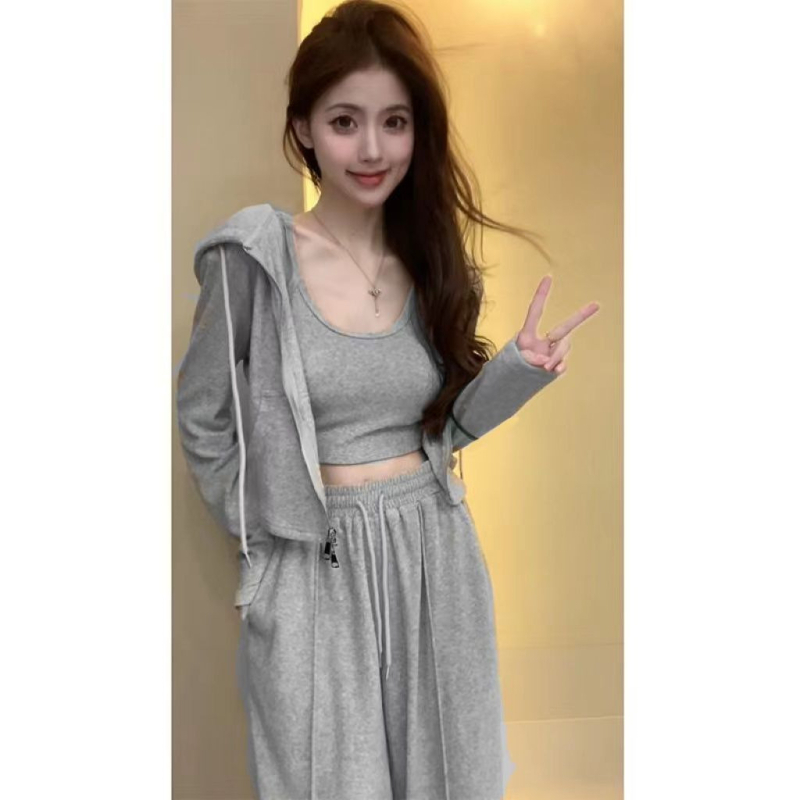 Ženski casual top set – poliester, dugi rukavi, regularni rukavi, ženski stil