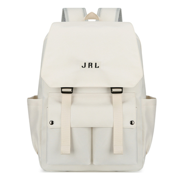 Japán stílusú flip fedeles hátizsák, nagy kapacitású 20–35 L, nylon anyag, ívelt vállpántok, mintázat betű