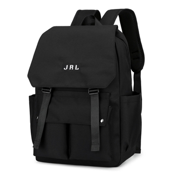 Japán stílusú flip fedeles hátizsák, nagy kapacitású 20–35 L, nylon anyag, ívelt vállpántok, mintázat betű