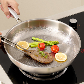 Titán serpenyő – bevonat nélküli, többrétegű alj, üvegfedő, minden égő típushoz alkalmas