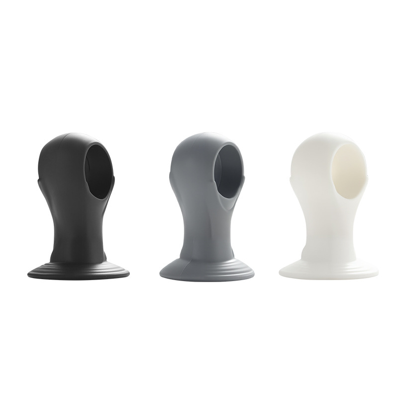 Fali ajtófogantyú szívóval, XP-mini modell, szilikon, modern egyszerű dizájn