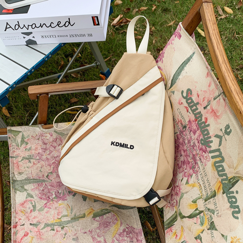 Városi minimalist nylon mellkas táska légpárnás vállpánttal, lélegző, vízálló, ultrakönnyű és bővíthető; poliészter bélés.