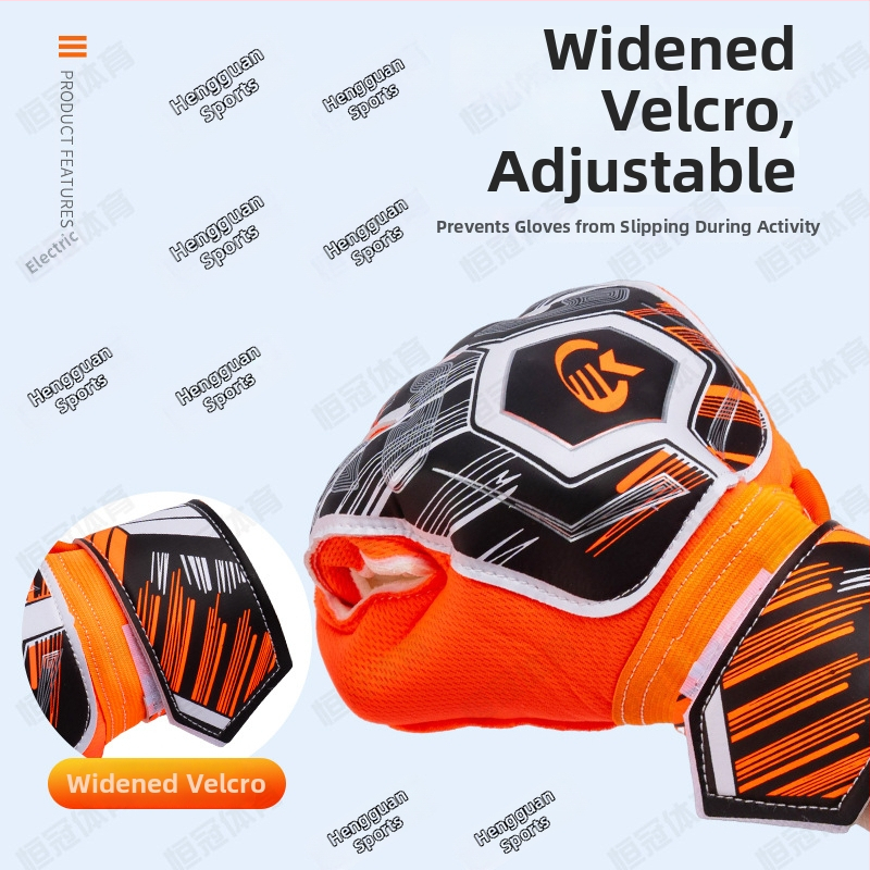 Brankárske rukavice na futbal - latex, Hengguan, model 835, unisex, pre futbal