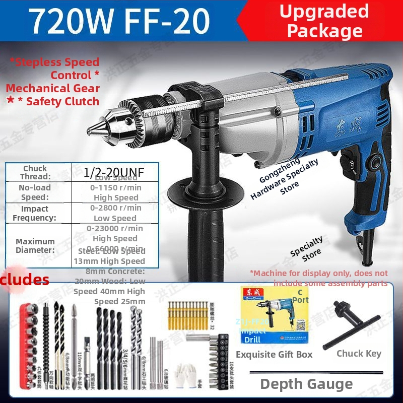 Ütvefúró kettős áramellátással, üvegfúrás, állítható fordulatszám, forgásirány nélkül