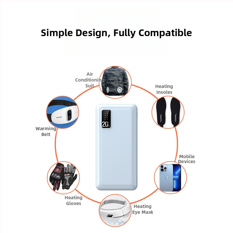 Vonkajšia batérie 20000mAh, model U68, QC 2.0, vstup 5/12V, výstup 10W