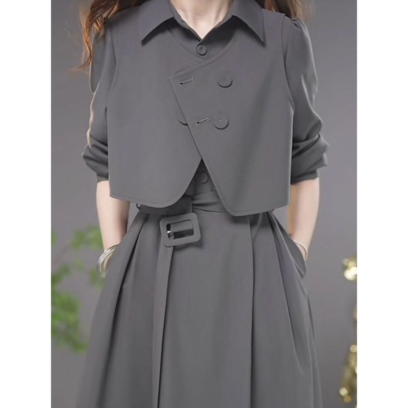 Zzzz dvodijelni set od twilla, finog tkanja, za žene, kolekcija ranog jeseni, elegantan i stiliziran dizajn