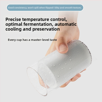 Okos joghurtkészítő 3-in-1: fermentáció, hűtés és melegítés; 300 ml kapacitás, LCD kijelző, leválasztható ABS test, szigetelő funkció