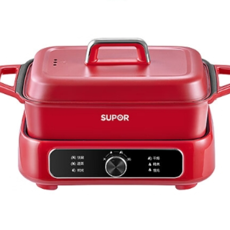 Supor električna posuda za kuhanje, 6 L, nehrđajući premaz, višenamjenska, podijeljeni dizajn, 1500 W, ručna kontrola temperature – H3423FK863A