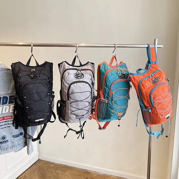 Раница за планински изкачвания и туризъм - найлон, унисекс, дишаща, извита презрамка, за спорт на открито