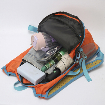 Раница за планински изкачвания и туризъм - найлон, унисекс, дишаща, извита презрамка, за спорт на открито