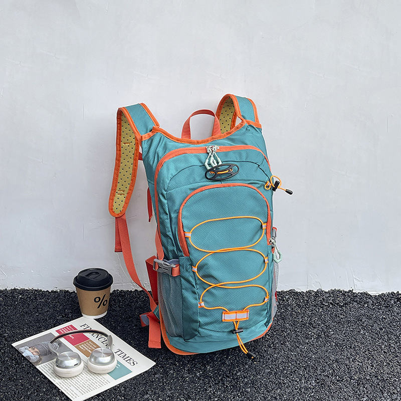 Раница за планински изкачвания и туризъм - найлон, унисекс, дишаща, извита презрамка, за спорт на открито