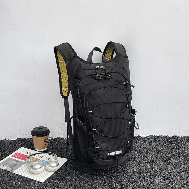 Раница за планински изкачвания и туризъм - найлон, унисекс, дишаща, извита презрамка, за спорт на открито