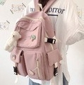 Unisex školski ranac u korejskom stilu, Harajuku inspiriran, veliki kapacitet 36–55L, najlon, prozračan, naramenice s zračnim jastučićima