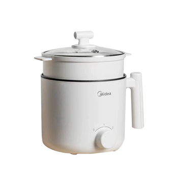 Електрическа готварска тенджера със функции грил и шабу-шабу; капацитет до 2 л; вътрешна тава с незалепващо покритие; управление с копче; подходяща за общежития