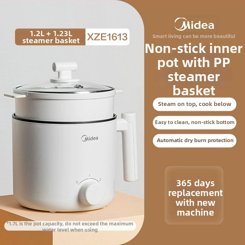 Elektrický hrniec na varenie s funkciami gril a shabu-shabu; kapacita do 2 l; vnútorná miska s nelepivým povrchom; ovládanie gombíkom; vhodné pre internáty