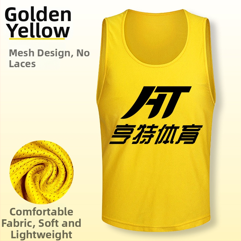 Prilagođena mrežasta uniforma za trening nogometa – vesta za trening, poliester, unisex, za djecu i odrasle