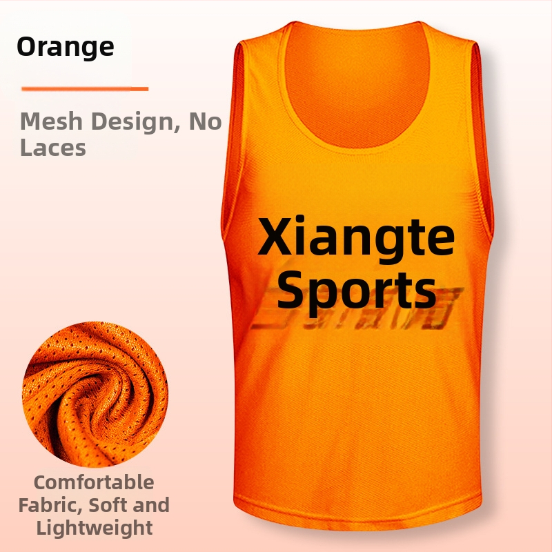 Prilagođena mrežasta uniforma za trening nogometa – vesta za trening, poliester, unisex, za djecu i odrasle