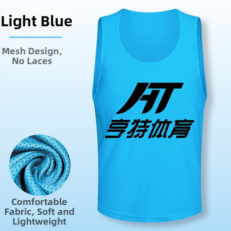 Prilagođena mrežasta uniforma za trening nogometa – vesta za trening, poliester, unisex, za djecu i odrasle