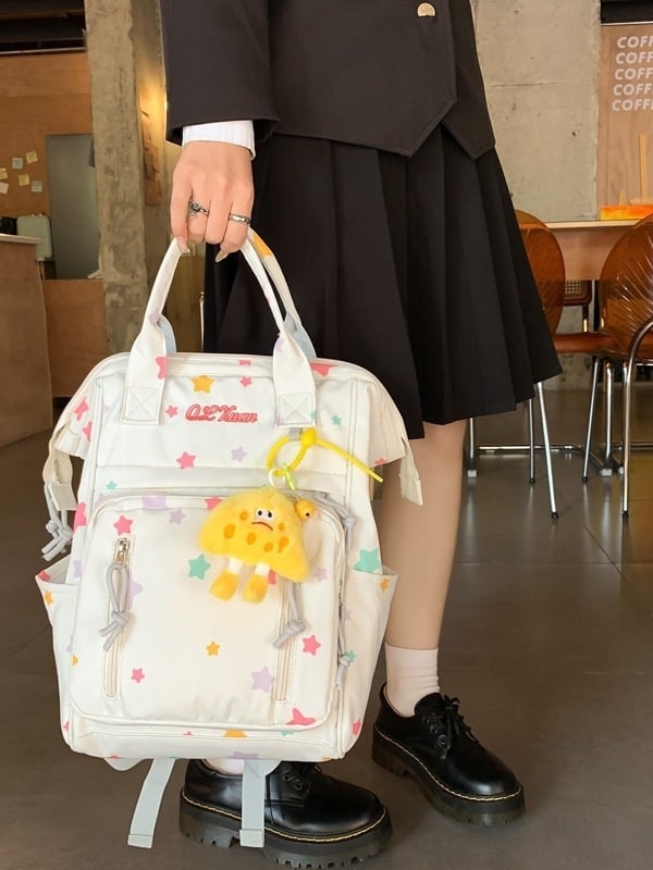 Unisex ultra lagan najlon ruksak s geometrijskim uzorkom, kapacitet ispod 20 L, street stil, za svakodnevnu upotrebu