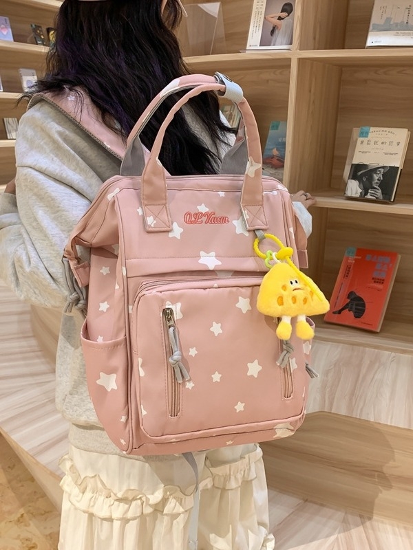 Unisex ultra lagan najlon ruksak s geometrijskim uzorkom, kapacitet ispod 20 L, street stil, za svakodnevnu upotrebu