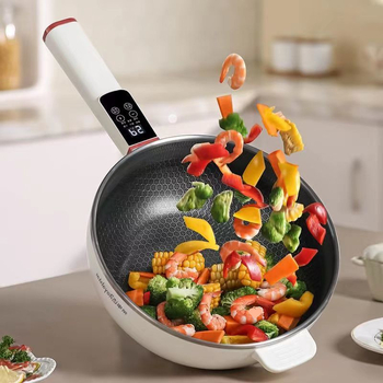 Wok electric cu funcție de abur — 1000–1200 W, capacitate sub 1 L, vas interior din aliaj, control mecanic