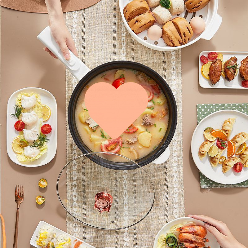 Wok electric cu funcție de abur — 1000–1200 W, capacitate sub 1 L, vas interior din aliaj, control mecanic