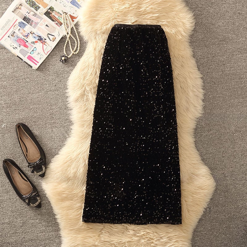 Ženski kostim s suknjom – Mercerizirani poliester-elastan, kratka suknja, dugi rukavi s princepskim krojem, 2025 ljeto