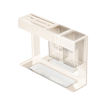 Стенно монтиран държач за ножове и кухненски органайзер – мултифункционален, с дъска за рязане и държач за пръчици, от въглеродна стомана, модерен минималистичен дизайн