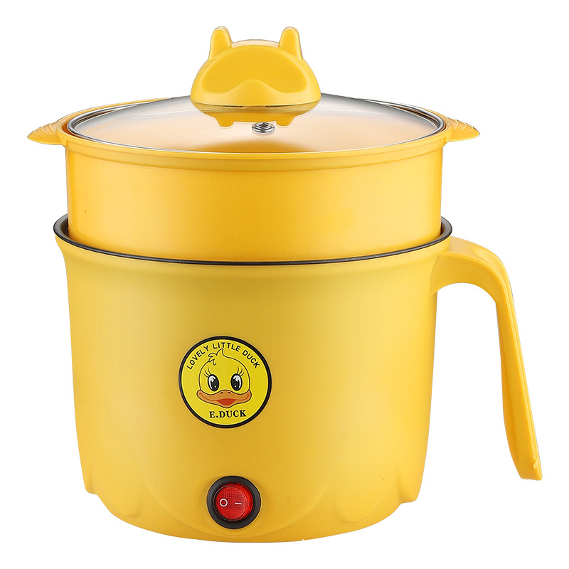 Oală electrică multifuncțională pentru uz casnic - oală compactă pentru 1 persoană, capacitate până la 2 L, interior antiaderent, control cu buton, curățare all-in-one, Killer Bear