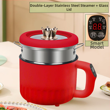 Viacúčelový elektrický hrniec na varenie, kapacita do 2 L, pre 2–3 osoby; vnútorný hrniec z hliníkovej zliatiny; riadenie mikroprocesorom a tlačidlami; funkcie: rýchly parný var, bez výberu hrncov, gril a shabu-shabu.