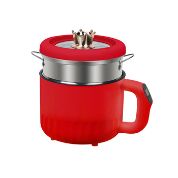 Többfunkciós elektromos főzőedény, kapacitás legfeljebb 2 L, 2–3 személy részére; belső edény alumínium ötvözetből; mikroprocesszoros és gombos vezérlés; funkciók: gyors gőzölés, nincs szükség edények kiválasztására, grill és shabu-shabu.