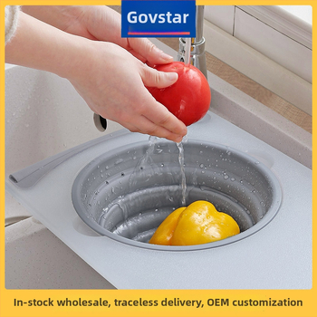 Kuhinjska daska za rezanje sa sklapanim odvajanjem viška vode — dvostruka funkcija, PP+TPR, moderan minimalistički dizajn